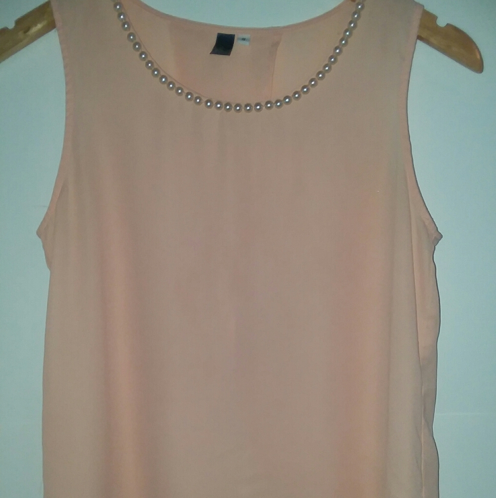 S&S clothing Size S peach with pearls